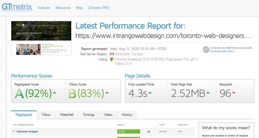 Website Speed Optimization